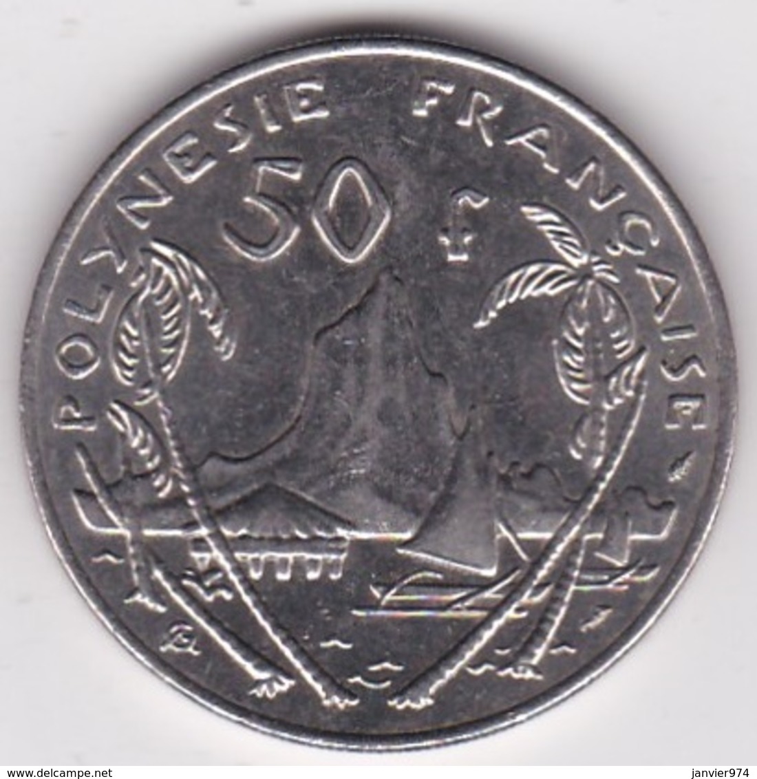 Polynésie Francaise . 50 Francs 1975, En Nickel - Französisch-Polynesien