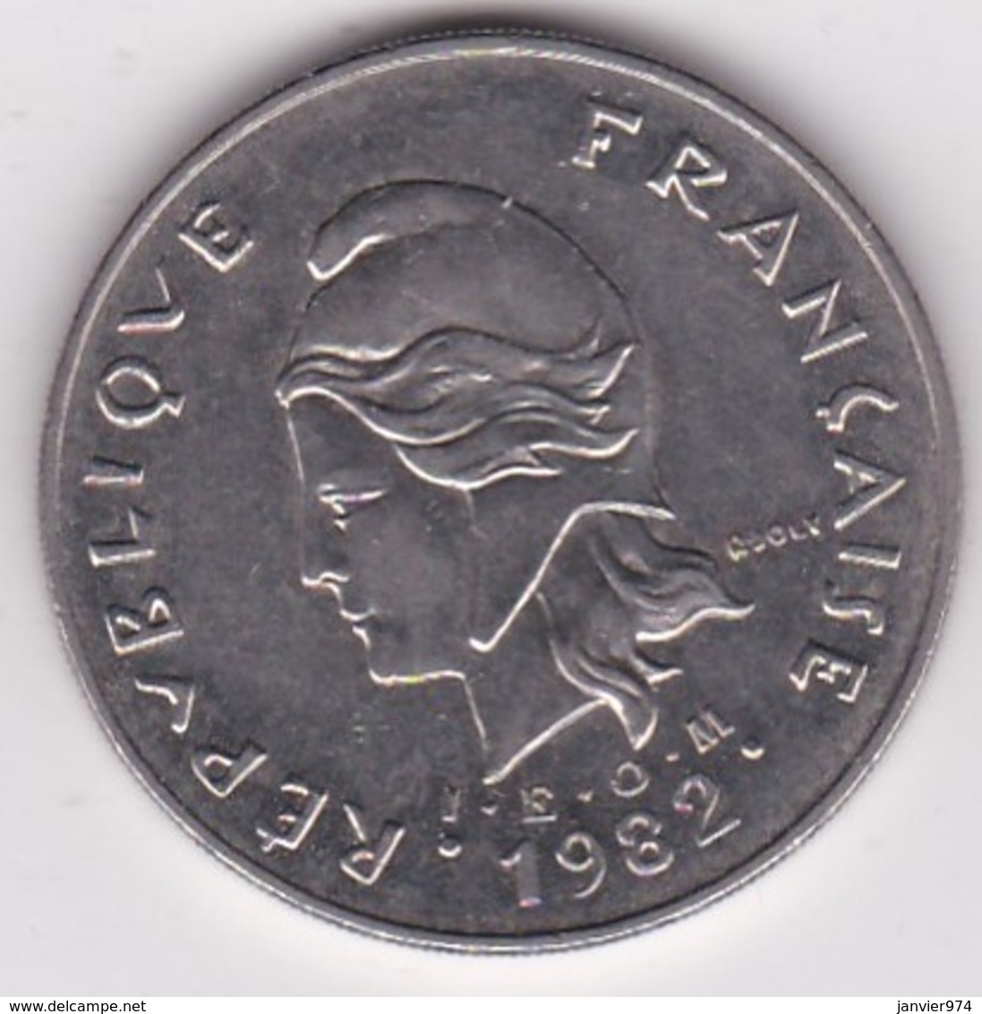 Polynésie Francaise . 50 Francs 1982, En Nickel - Frans-Polynesië