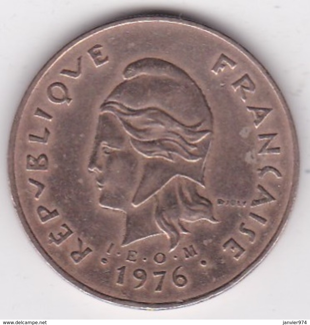 Polynésie Francaise . 100 Francs 1976, Cupro-nickel-aluminium - Polynésie Française