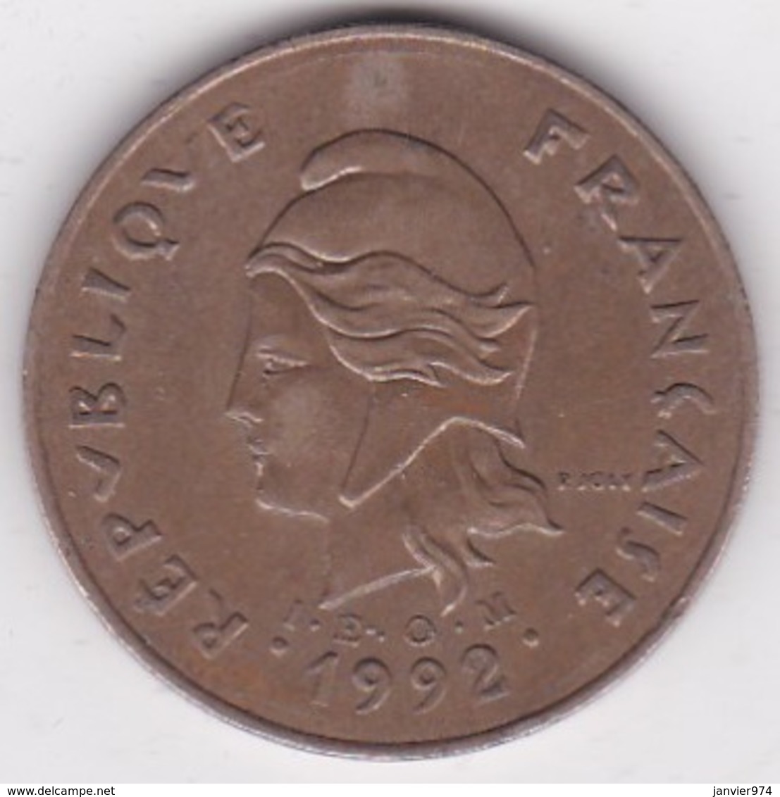 Polynésie Francaise . 100 Francs 1992, Cupro-nickel-aluminium - Französisch-Polynesien