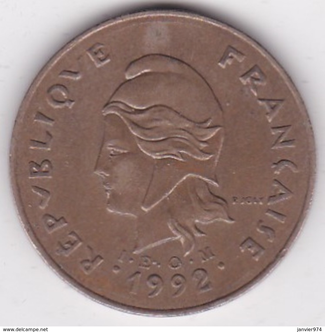 Polynésie Francaise . 100 Francs 1992, Cupro-nickel-aluminium - Polynésie Française