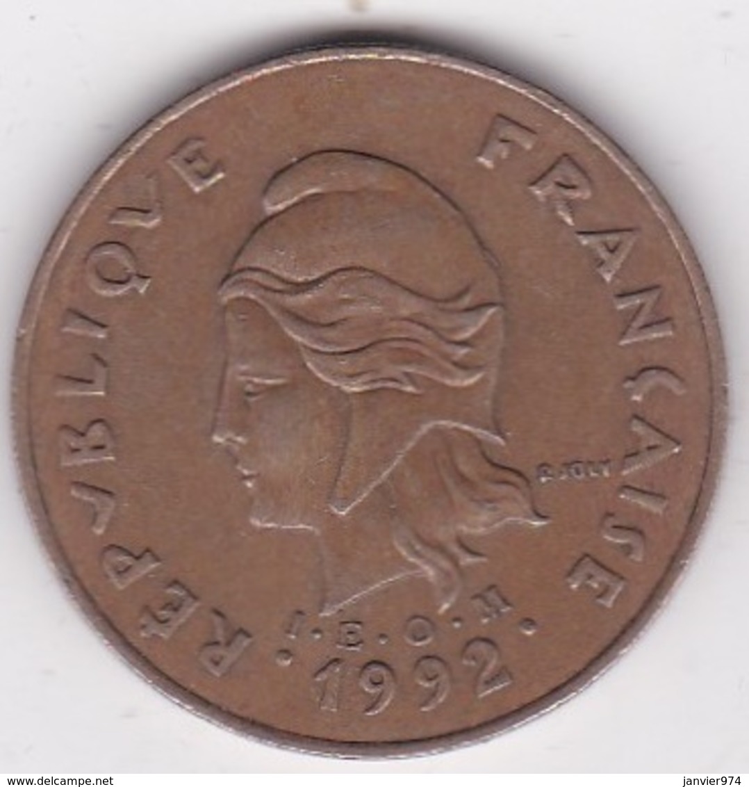 Polynésie Francaise . 100 Francs 1992, Cupro-nickel-aluminium - Frans-Polynesië