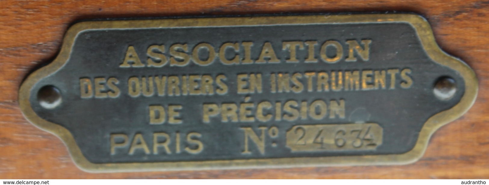 Ancien Téléphone Bois ASSOCIATION DES OUVRIERS EN INSTRUMENTS DE PRECISON PARIS N° 24634 Combiné BL Modèle 1910 N°52183 - Telefoontechniek