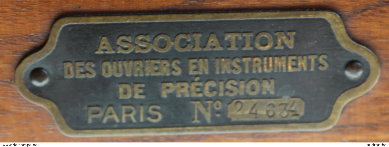 Ancien Téléphone Bois ASSOCIATION DES OUVRIERS EN INSTRUMENTS DE PRECISON PARIS N° 24634 Combiné BL Modèle 1910 N°52183 - Téléphonie