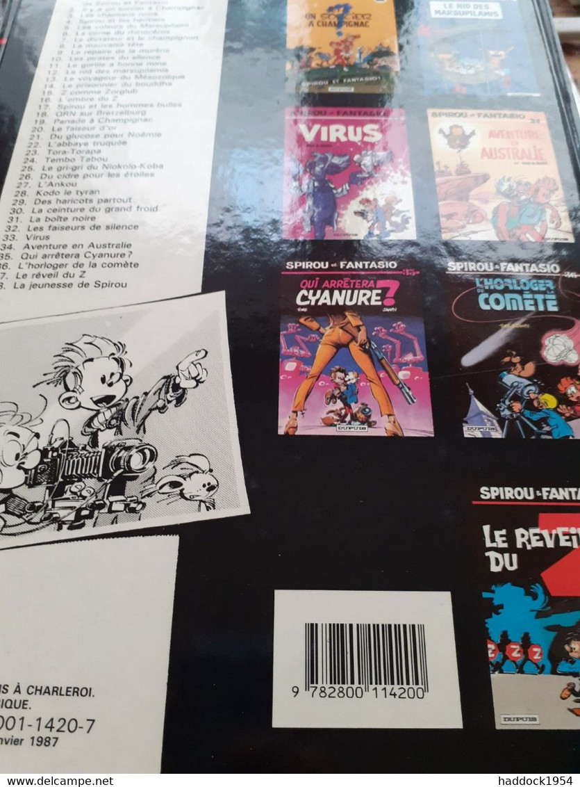 La Jeunesse De Spirou TOME Et JANRY Dupuis 1987 - Spirou Et Fantasio