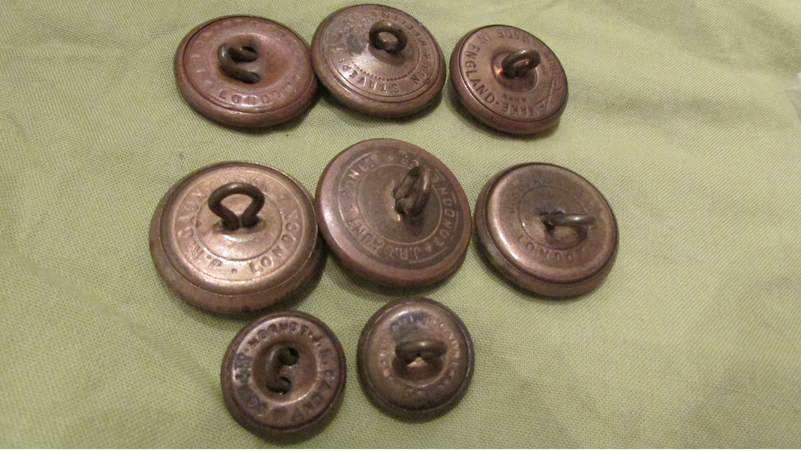 SCARCE WW1 New Zealand Uniform Button Set - 1914-18