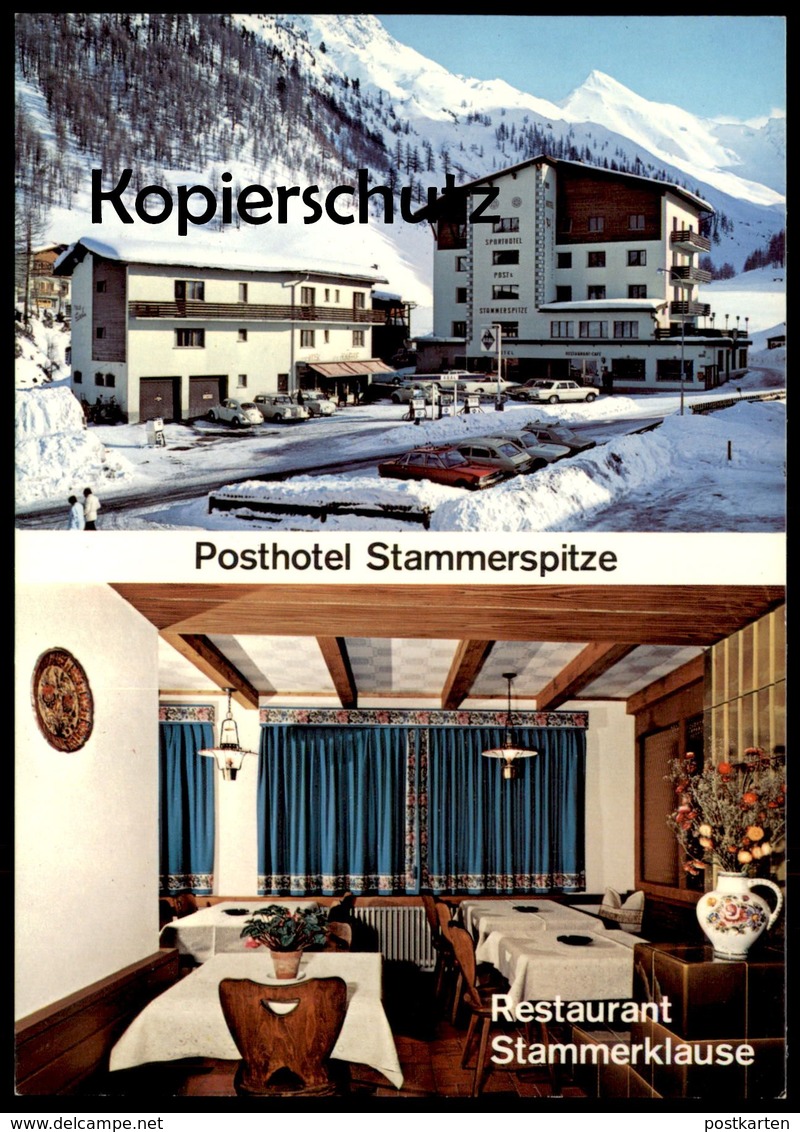 ÄLTERE POSTKARTE POSTHOTEL STAMMERSPITZE HAUS CAROLIN SAMNAUN HANGL-PRINZ GRAUBÜNDEN Schweiz Suisse Ansichtskarte AK Cpa - Samnaun