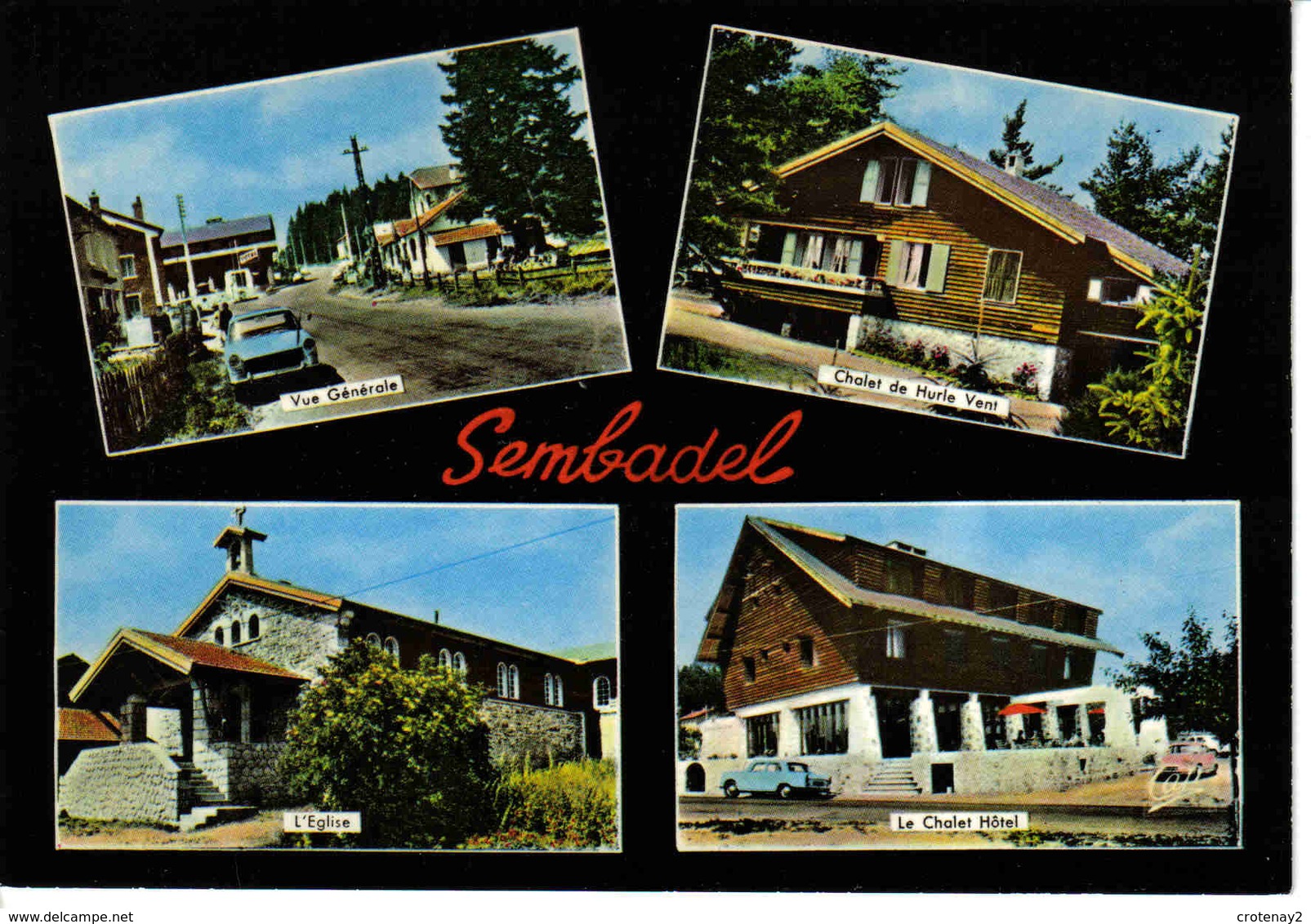 43 Sembadel Vers La Chaise Dieu Alt 1080m N°1507 édit Réservée Girard Station Essence Total Peugeot 404 Panhard PL 17 - La Chaise Dieu