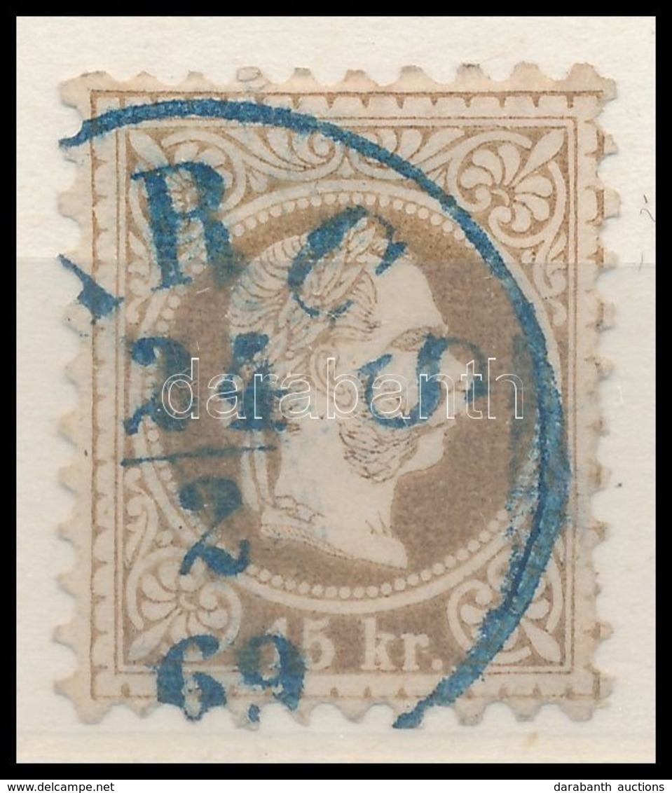 O 1867 15kr Kék "(B)ARCS" (Gudlin 400 Pont) - Sonstige & Ohne Zuordnung