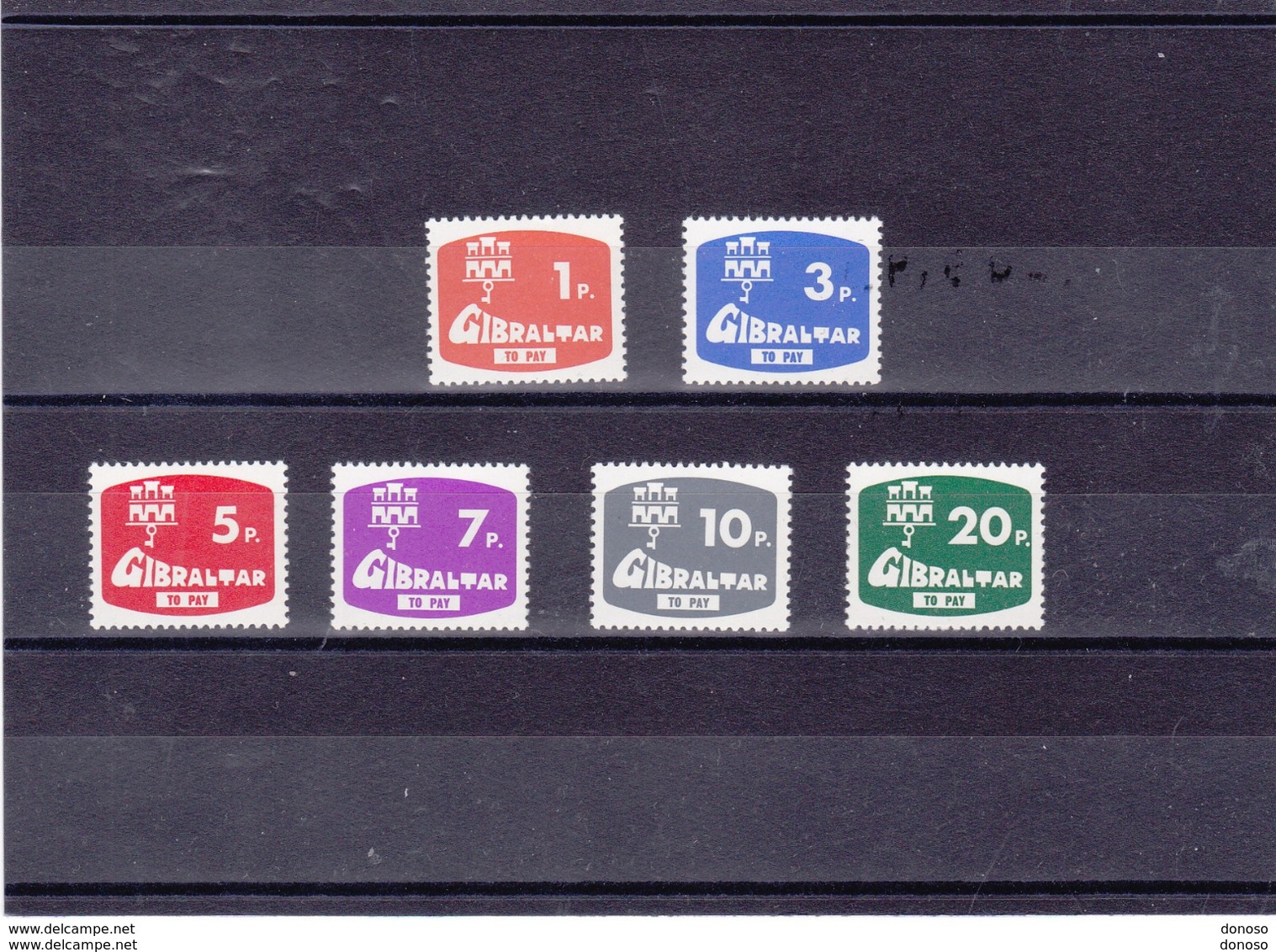 GIBRALTAR 1976 TAXE Yvert 7-12 NEUF** MNH - Gibilterra