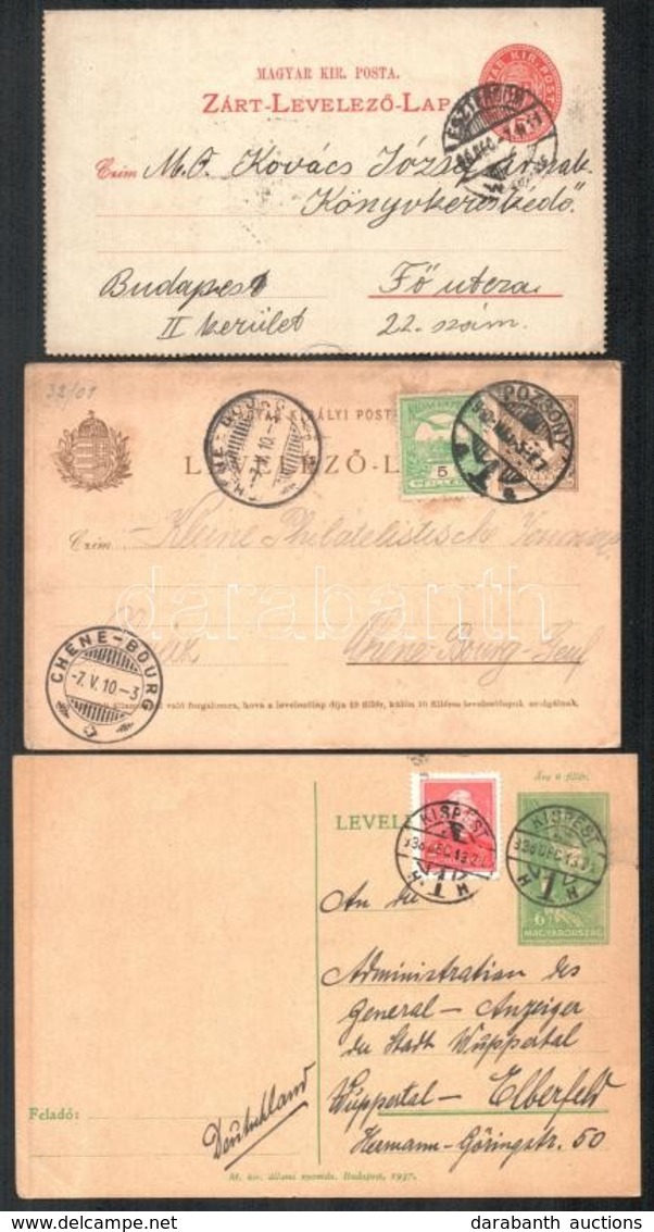 15 Db Futott Díjjegyes Az 1870-es évektől - Sonstige & Ohne Zuordnung
