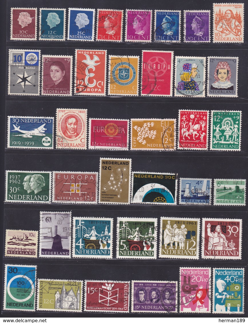 PAYS-BAS, NEDERLAND LOT TIMBRES °/Used, Oblitérés, Etats Divers, (Lot 1397) - Collections