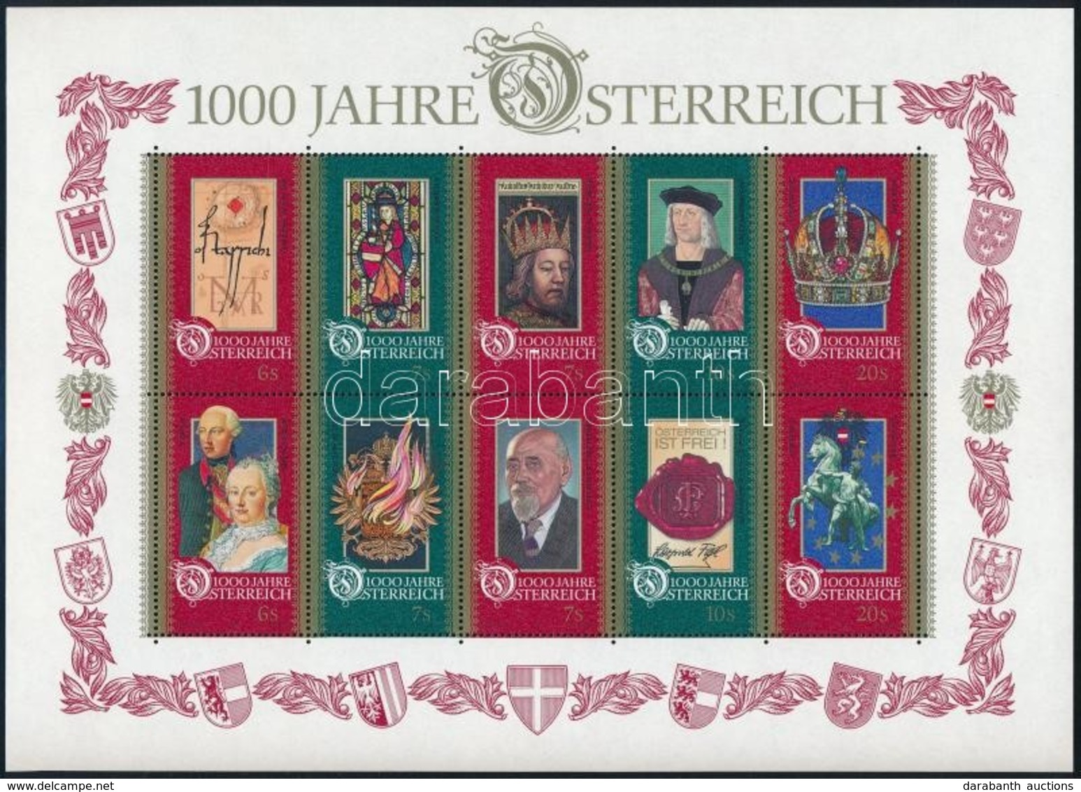 ** 1996 1000 éves Ausztria Blokk Mi 12 - Sonstige & Ohne Zuordnung