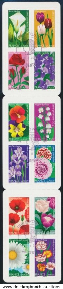 O 2012 Virágok Bélyegfüzet Elsőnapi Bélyegzéssel, Flowers Stamp-booklet With First Day Cancellation Mi 5272 - 5283 - Sonstige & Ohne Zuordnung