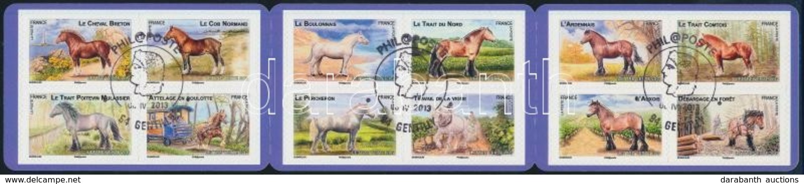 O 2013 Lovak Bélyegfüzet Elsőnapi Bélyegzéssel, Horses Stamp-booklet With First Day Cancellation Mi 5543 - 5554 - Sonstige & Ohne Zuordnung