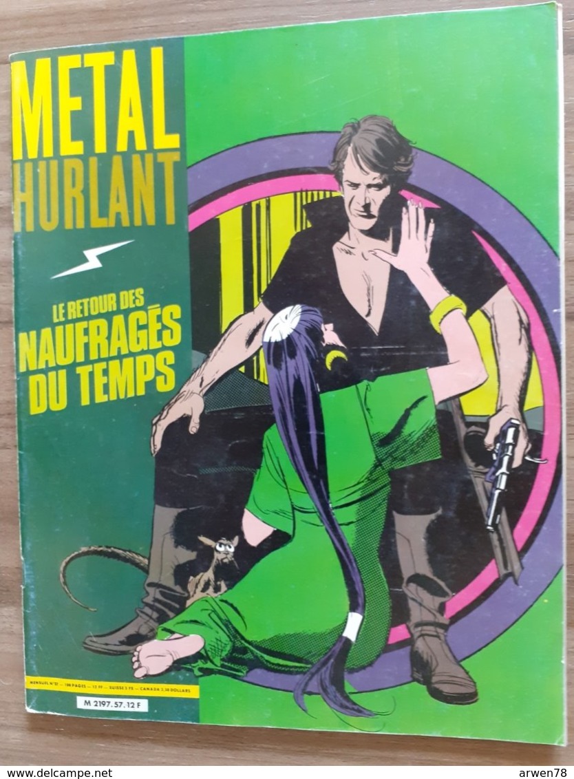 REVUE BANDE DESSINEE BD METAL HURLANT LES NAUFRAGES DU TEMPS - Métal Hurlant