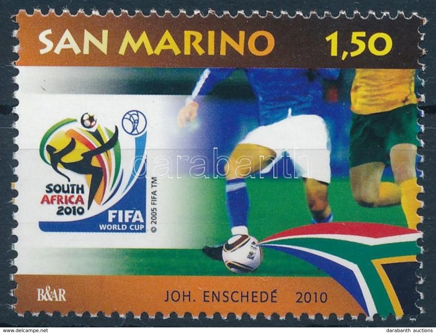 ** 2010 Labdarúgó-világbajnokság, Dél-Afrika Bélyeg, Football World Cup, South Africa Stamp Mi 2437 - Sonstige & Ohne Zuordnung