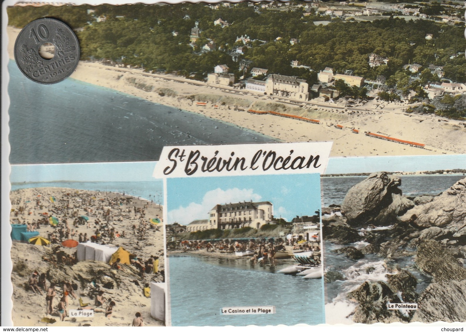 44 - Très Belle Carte Postale Semi Moderne Dentelée De  SAINT BREVIN L'OCEAN  Multi Vues - Saint-Brevin-l'Océan