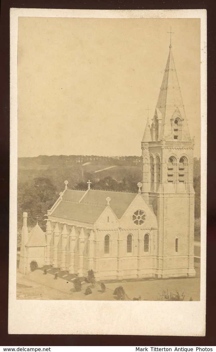 CDV - St Mary's Church, Woburn, BEDFORDSHIRE - Anciennes (Av. 1900)