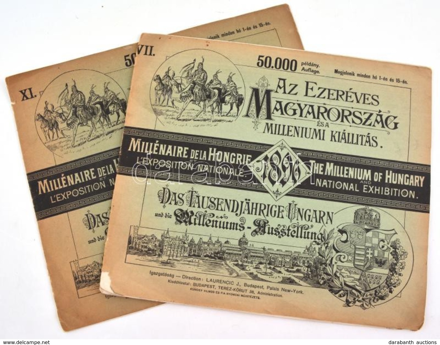 1896 Az Ezeréves Magyarország és A Milleniumi Kiállítás VII. és XI. Füzet. Elvált Borítókkal. - Ohne Zuordnung