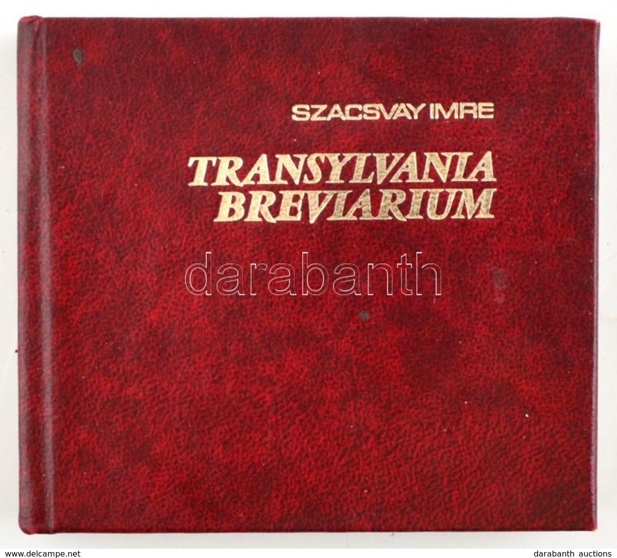 Szacsvay Imre: Transylvania Breviarium I. Budapest, é.n., Officina Nova. Műbőr Kötésben. - Ohne Zuordnung