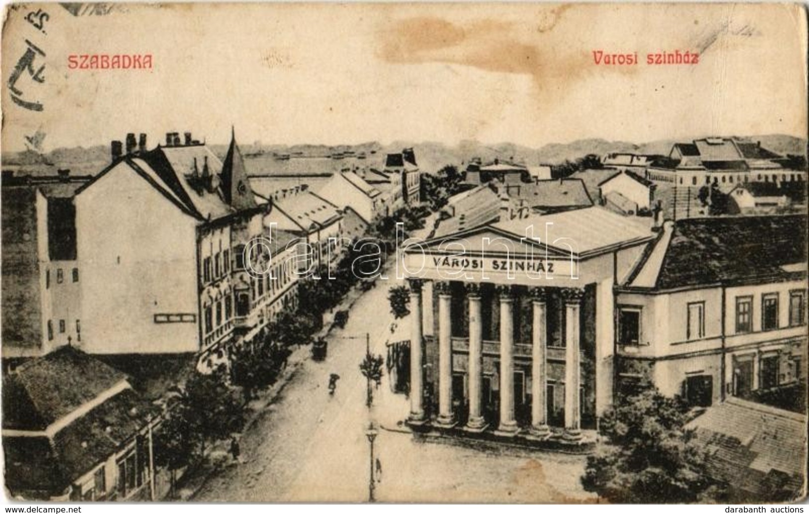 * T2/T3 1909 Szabadka, Subotica; Városi Színház. Lipsitz Kiadása / Theatre (fl) - Ohne Zuordnung