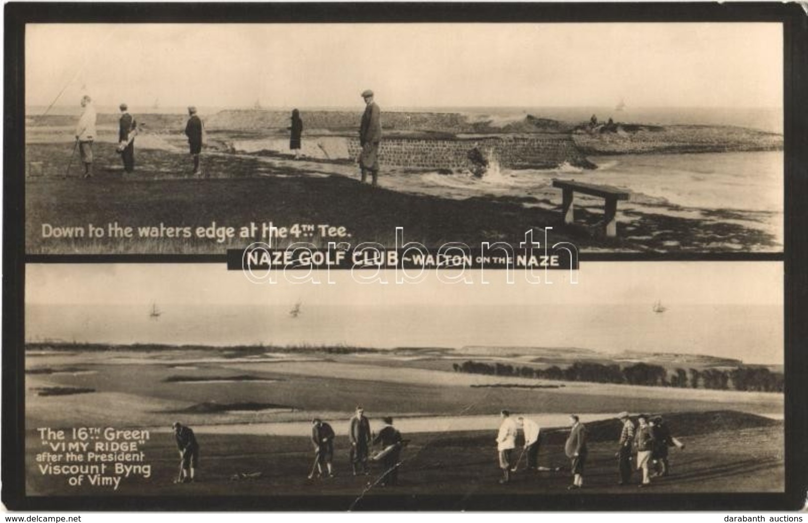 T2/T3 Walton-on-the-Naze, Naze Golf Club, Down To The Waters Edge At The 4th Tee, The 16th Green "Vimy Ridge" After The  - Ohne Zuordnung