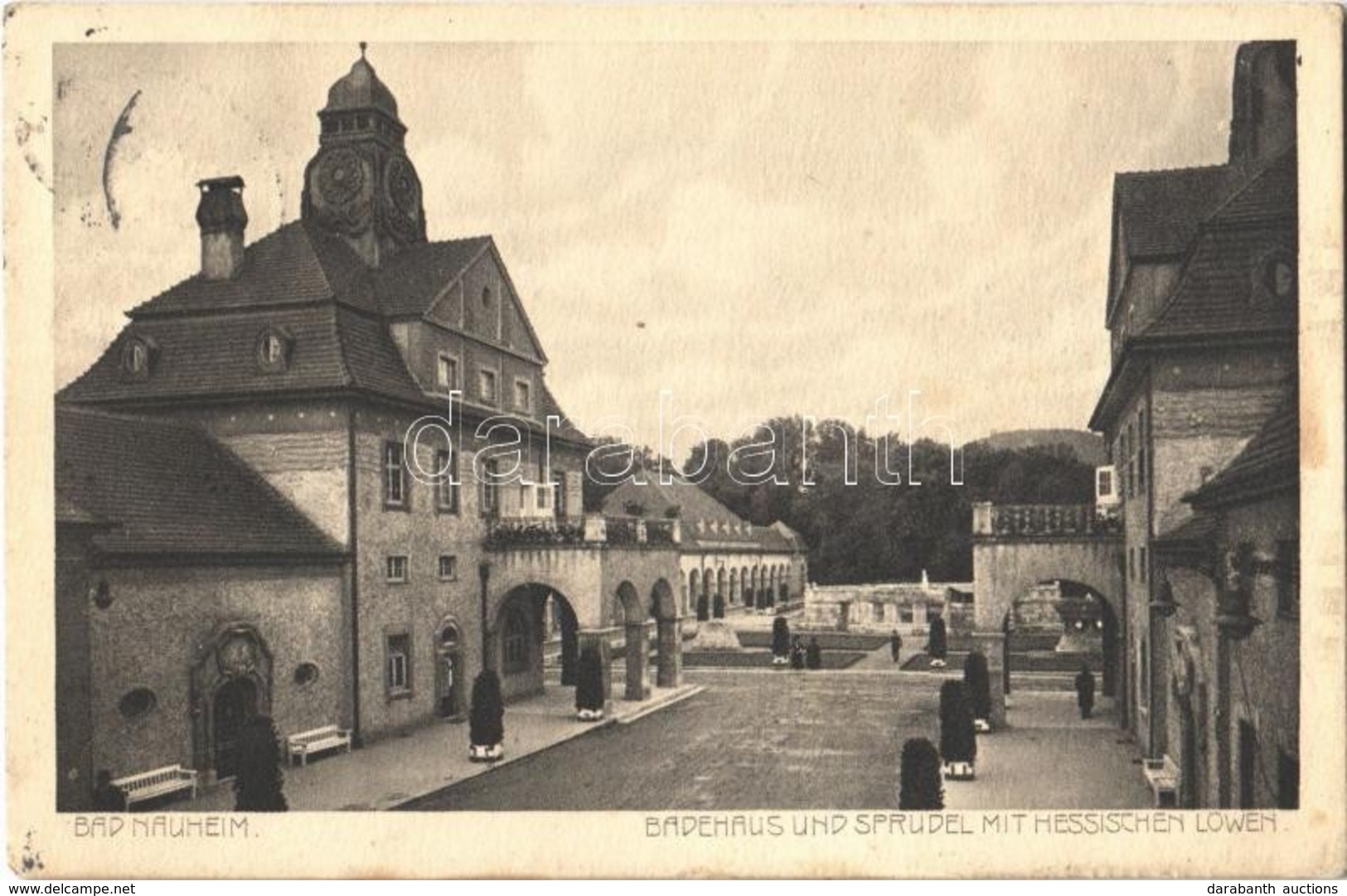 T2 Bad Nauheim, Badehaus Uns Sprudel Mit Hessischen Löwen / Spa - Ohne Zuordnung