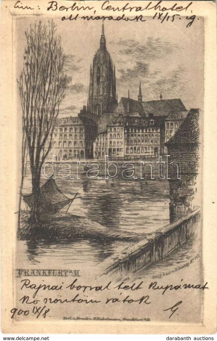 * T2 1900 Frankfurt Am Main, Verl. U. Druck V. H. Bokelmann, Orig. Kad. V. B. Lieblig No. 118. - Ohne Zuordnung