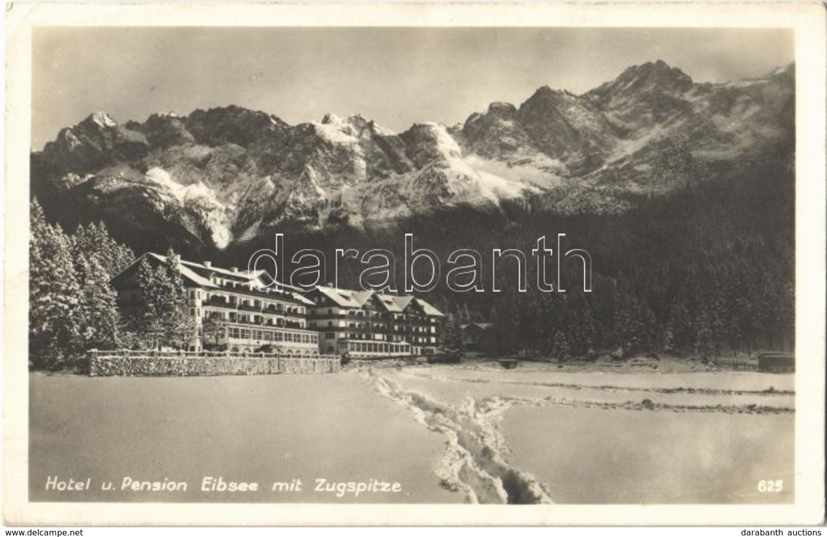 T2/T3 Grainau, Hotel Und Pension Eibsee Mit Zugspitze, Winter (EK) - Ohne Zuordnung