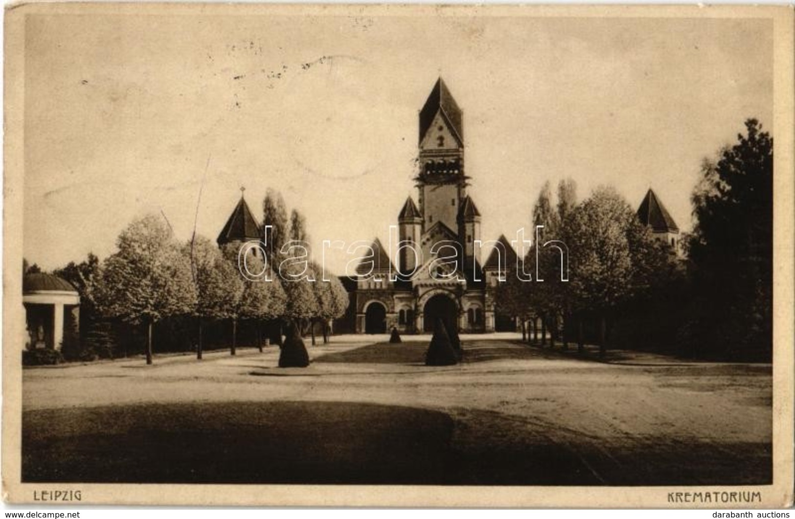 * T2/T3 1929 Leipzig, Krematorium / Crematorium (Rb) - Ohne Zuordnung