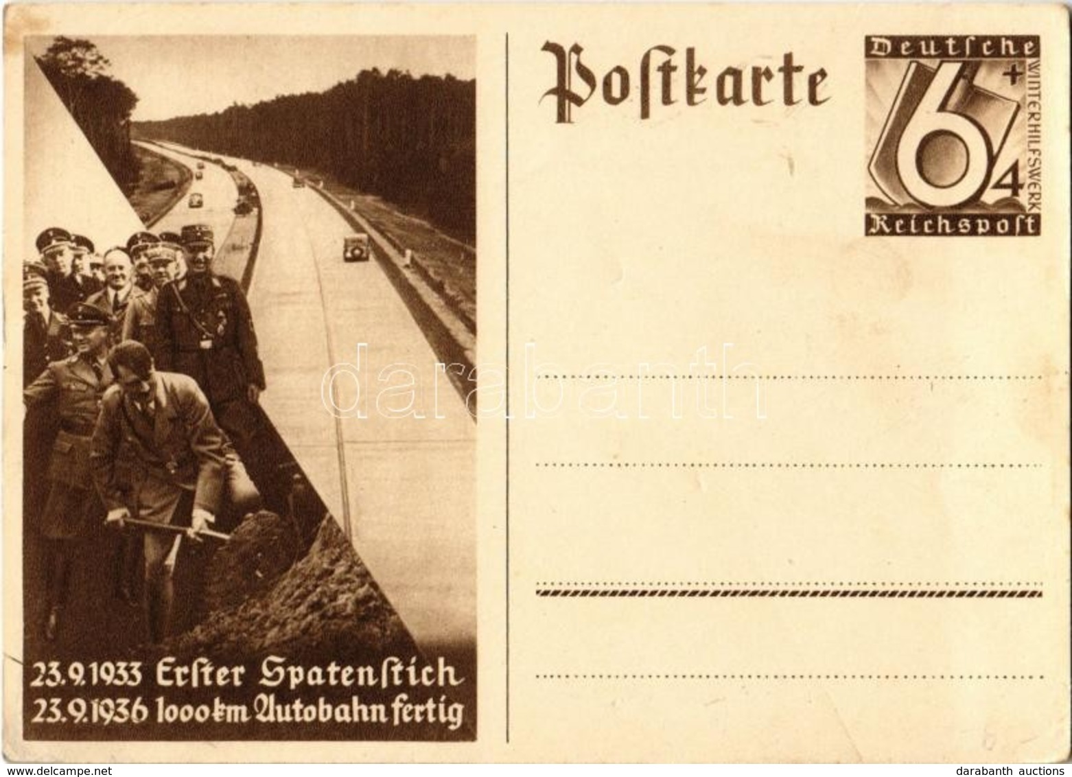 ** T2 1933 Erster Spatenstich - 1936 1000 Km Autobahn Fertig / 1933 First Groundbreaking - 1936 1000 Km Highway Complete - Ohne Zuordnung