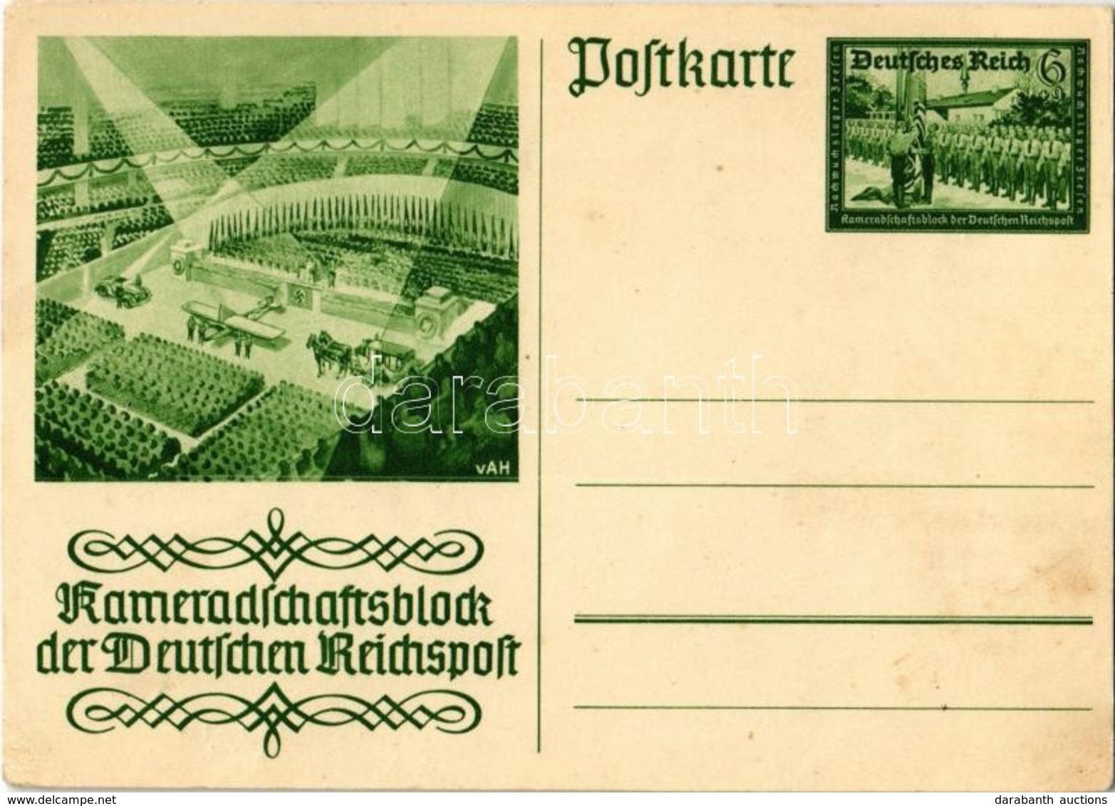 ** T2/T3 Kameradschaftsblock Der Deutschen Reichspost / Companionship Block Of The Imperial German Post, NSDAP German Na - Ohne Zuordnung