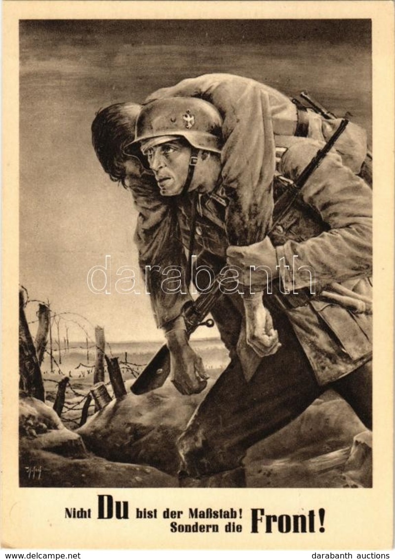 * T2 1943 Nicht Du Bist Der Maßstab! Sondern Die Front! / WWII NSDAP German Nazi Party Military Propaganda. Day Of The G - Ohne Zuordnung