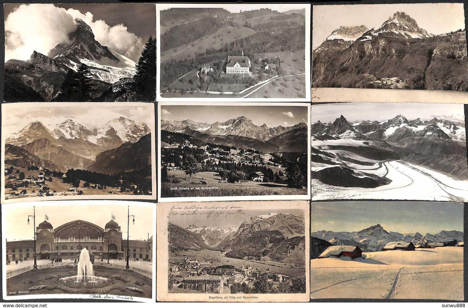 Suisse Helvetia Superbe LOT 74 Cartes Zimmermann Jullien Photoglob Wehrli Brunner Grüter Vouga Roten Kreuz Hôtel Animée - Sonstige & Ohne Zuordnung