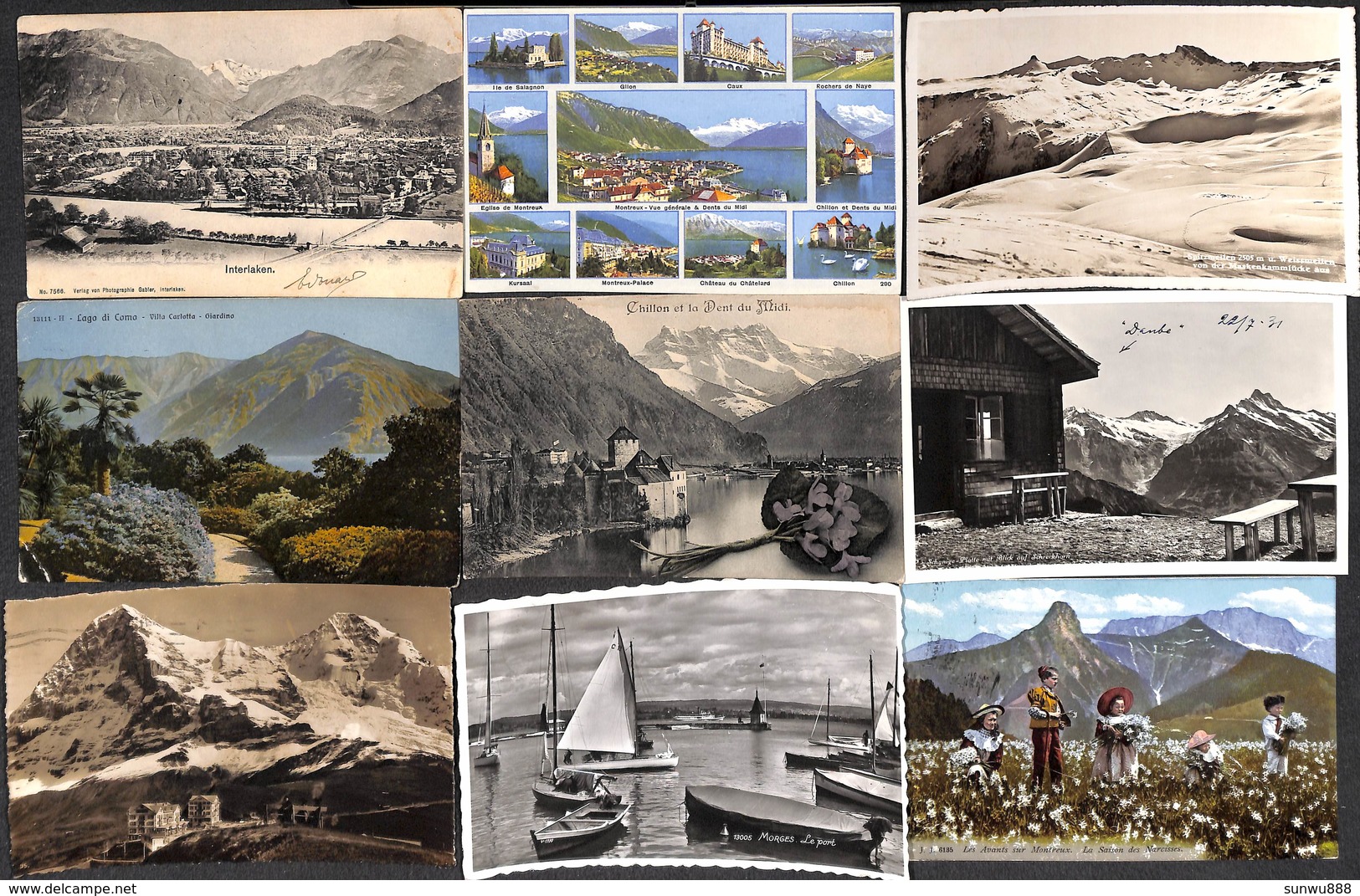 Suisse Helvetia Superbe LOT 74 Cartes Zimmermann Jullien Photoglob Wehrli Brunner Grüter Vouga Roten Kreuz Hôtel Animée - Sonstige & Ohne Zuordnung