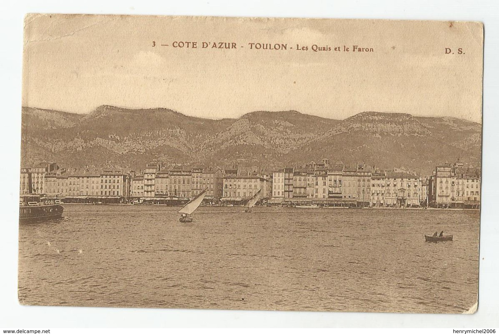 Marcophilie Cachet Place Forte Port Militaire De Toulon état Major Aout  1914 -83 Var Pour Tournon 07 Ardèche - Oorlog 1914-18