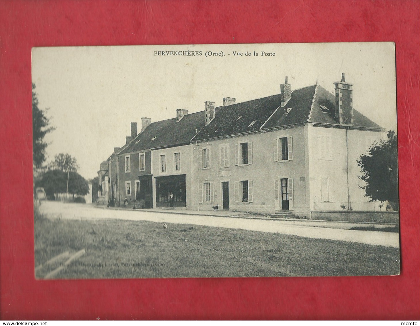 CPA  -  Pervenchères -(Orne) - Vue De La Poste - Pervencheres