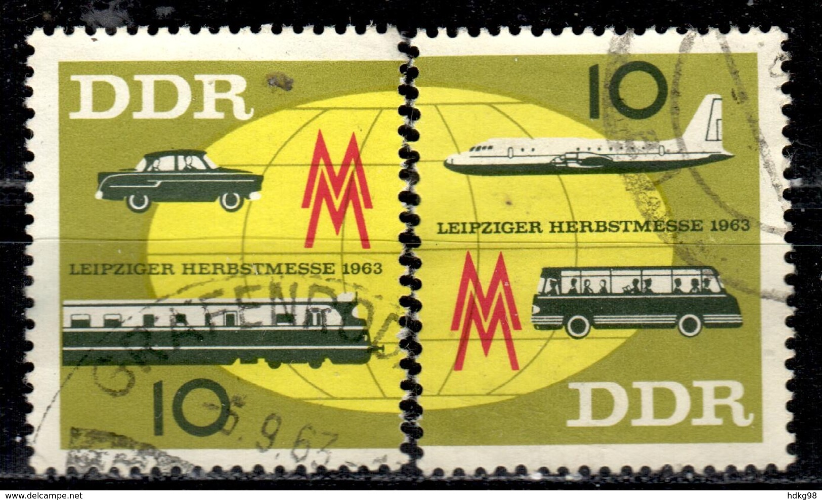 DDR+ 1963 Mi 976-77 Herbstmesse - Gebraucht