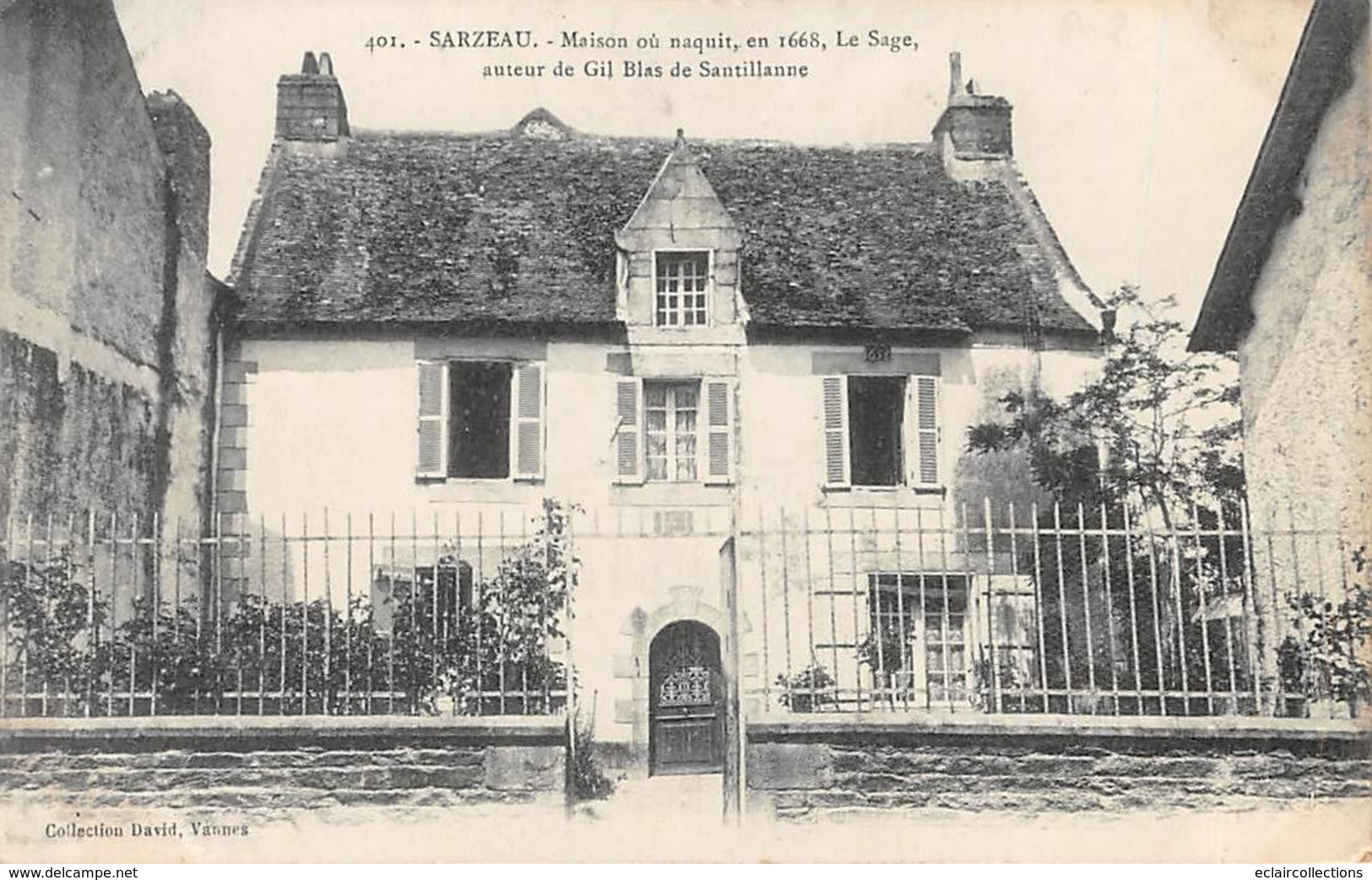 Sarzeau         56         Maison Ou Naquit Le Sage Auteur De Gil Blas De Santillanne        (Voir Scan) - Sarzeau