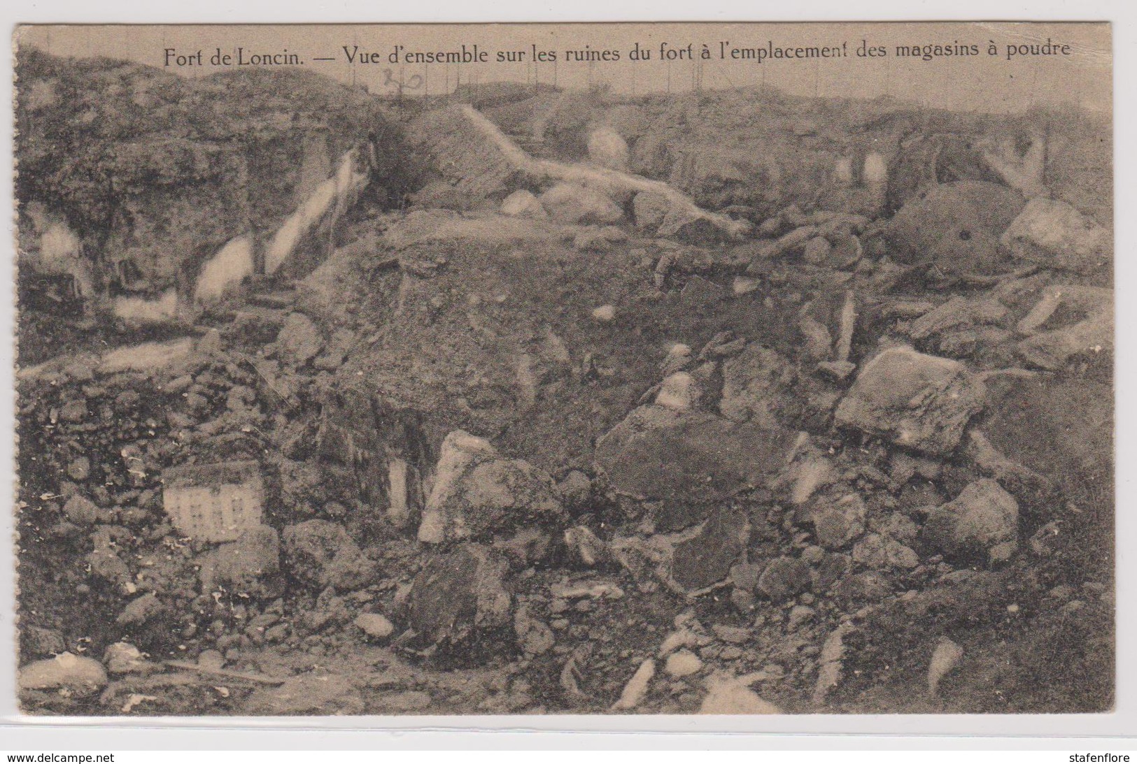 Loncin Le Fort Et Les Ruines Apres La Guerre 1914 Militaire - Lontzen