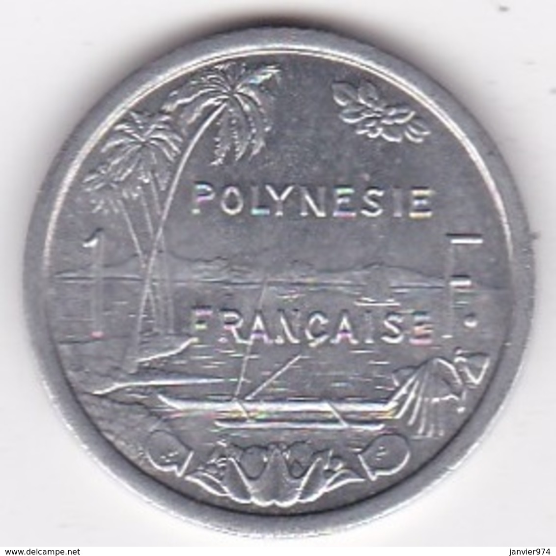 Polynésie Francaise . 1 Franc 1965, En Aluminium - Frans-Polynesië