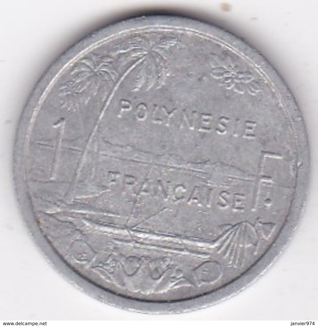 Polynésie Francaise . 1 Franc 1975, En Aluminium - French Polynesia