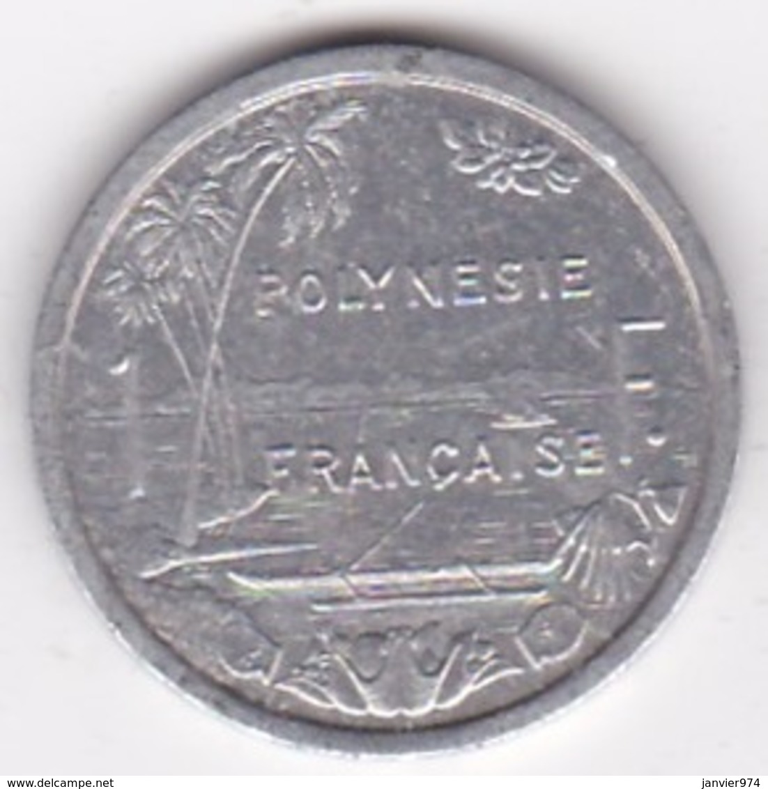 Polynésie Francaise . 1 Franc 1983, En Aluminium - Polinesia Francesa