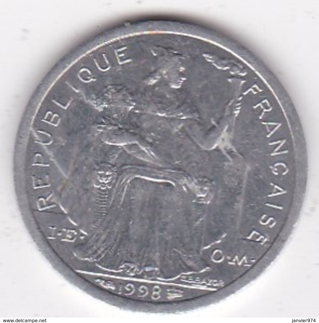 Polynésie Francaise . 1 Franc 1998, En Aluminium - French Polynesia