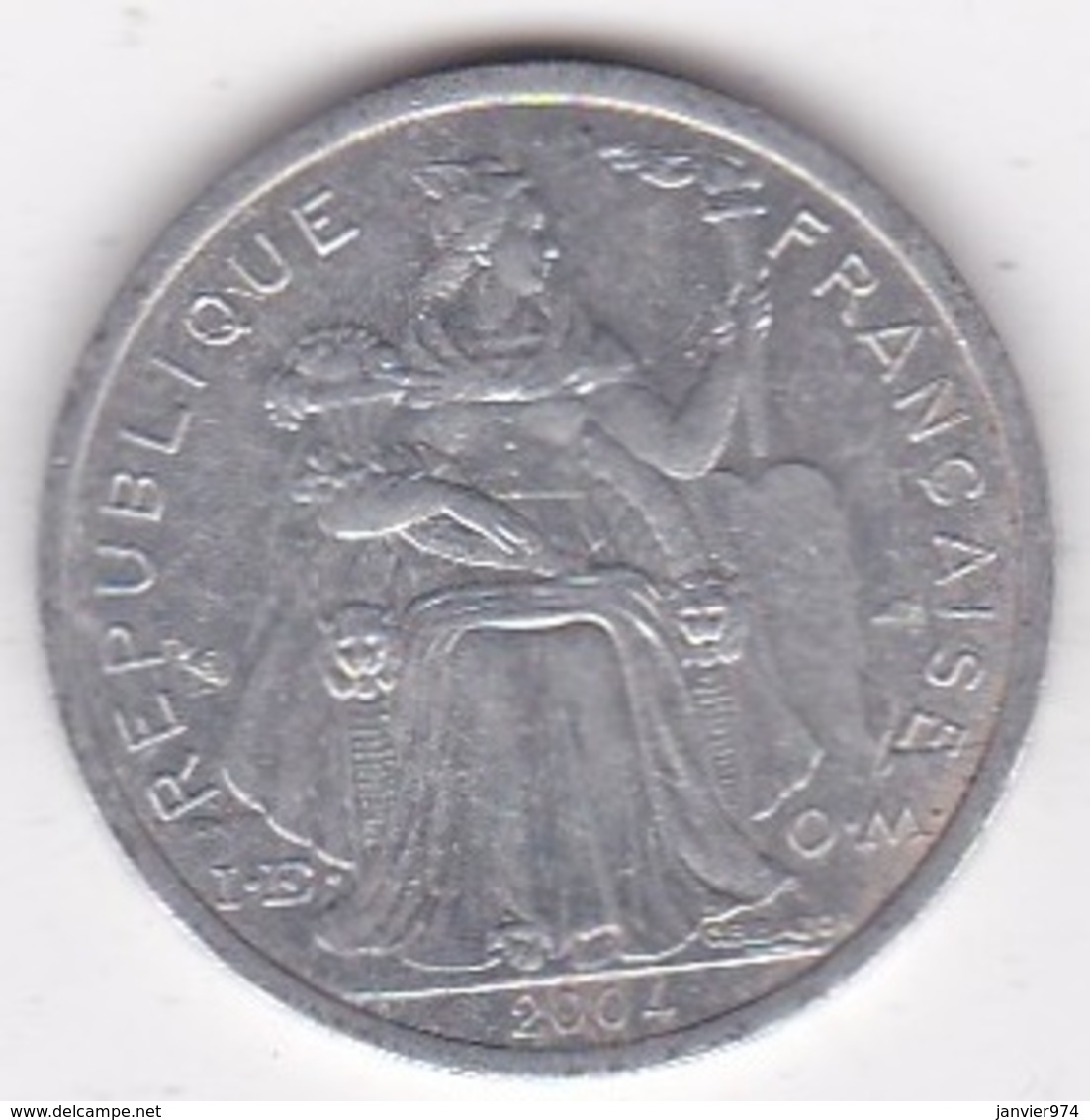 Polynésie Francaise . 1 Franc 2004, En Aluminium - Polinesia Francesa