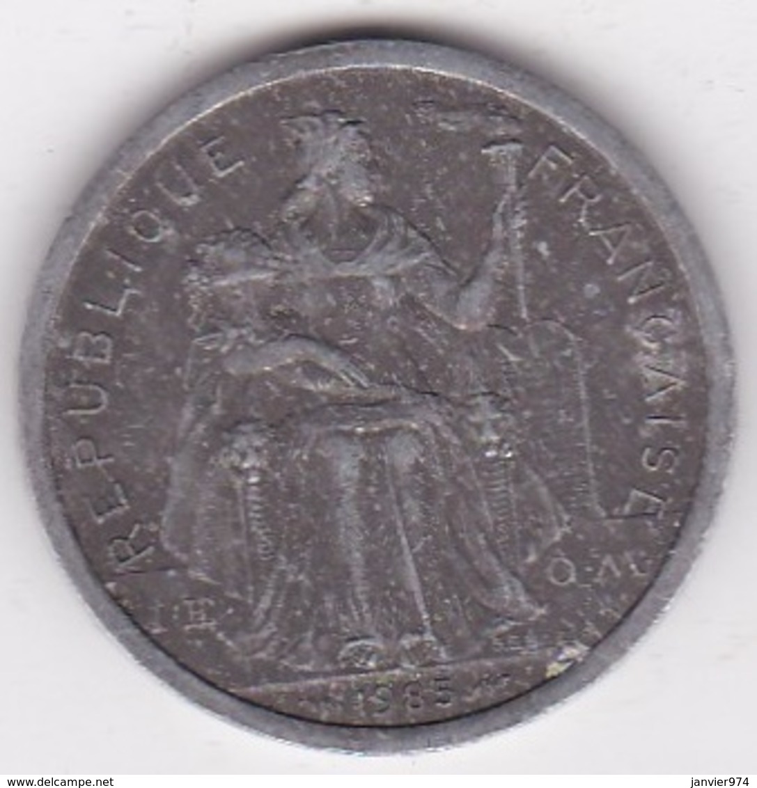Polynésie Francaise . 2 Francs 1985, En Aluminium - Polinesia Francesa