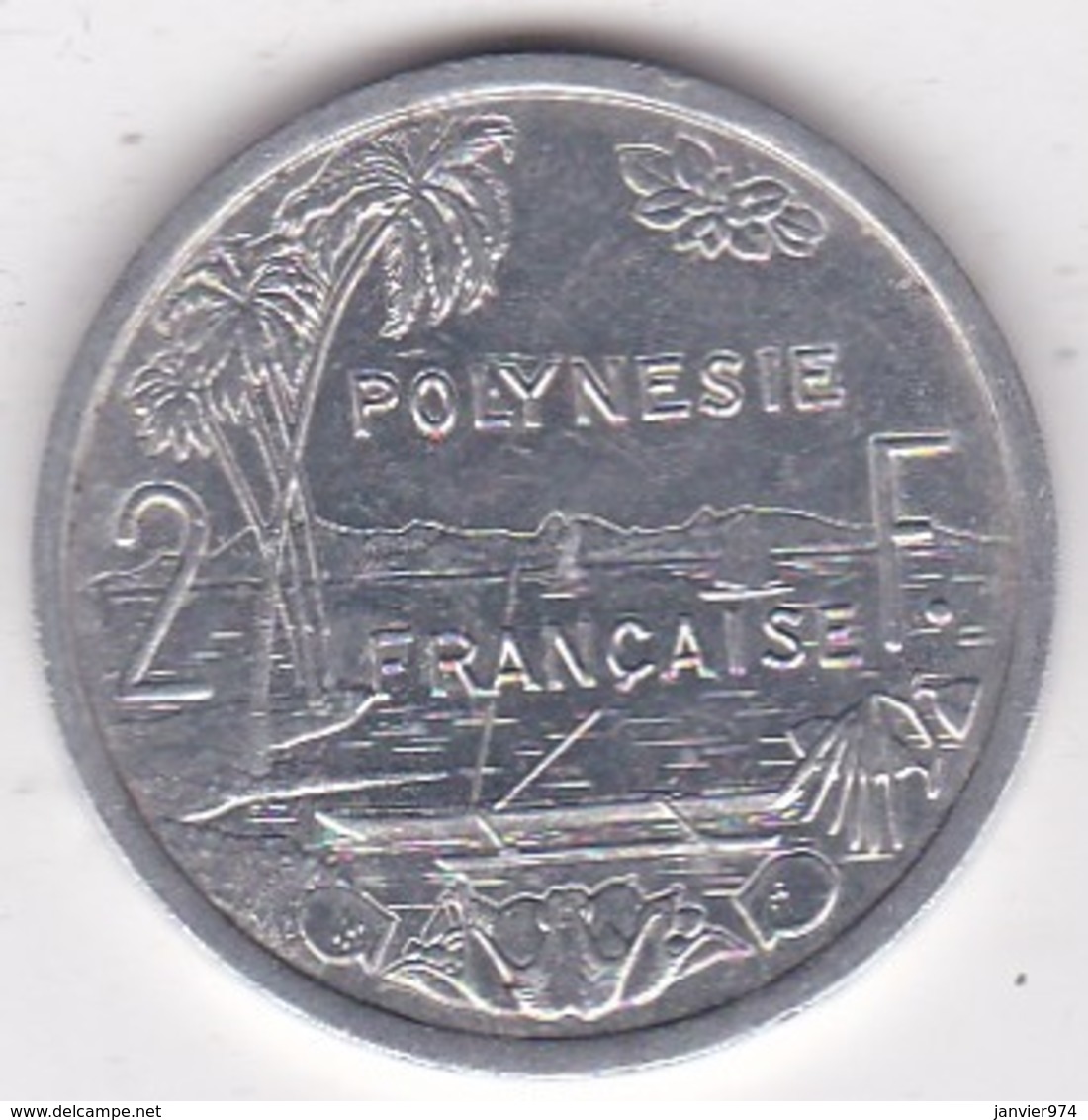 Polynésie Francaise . 2 Francs 1986, En Aluminium - Frans-Polynesië
