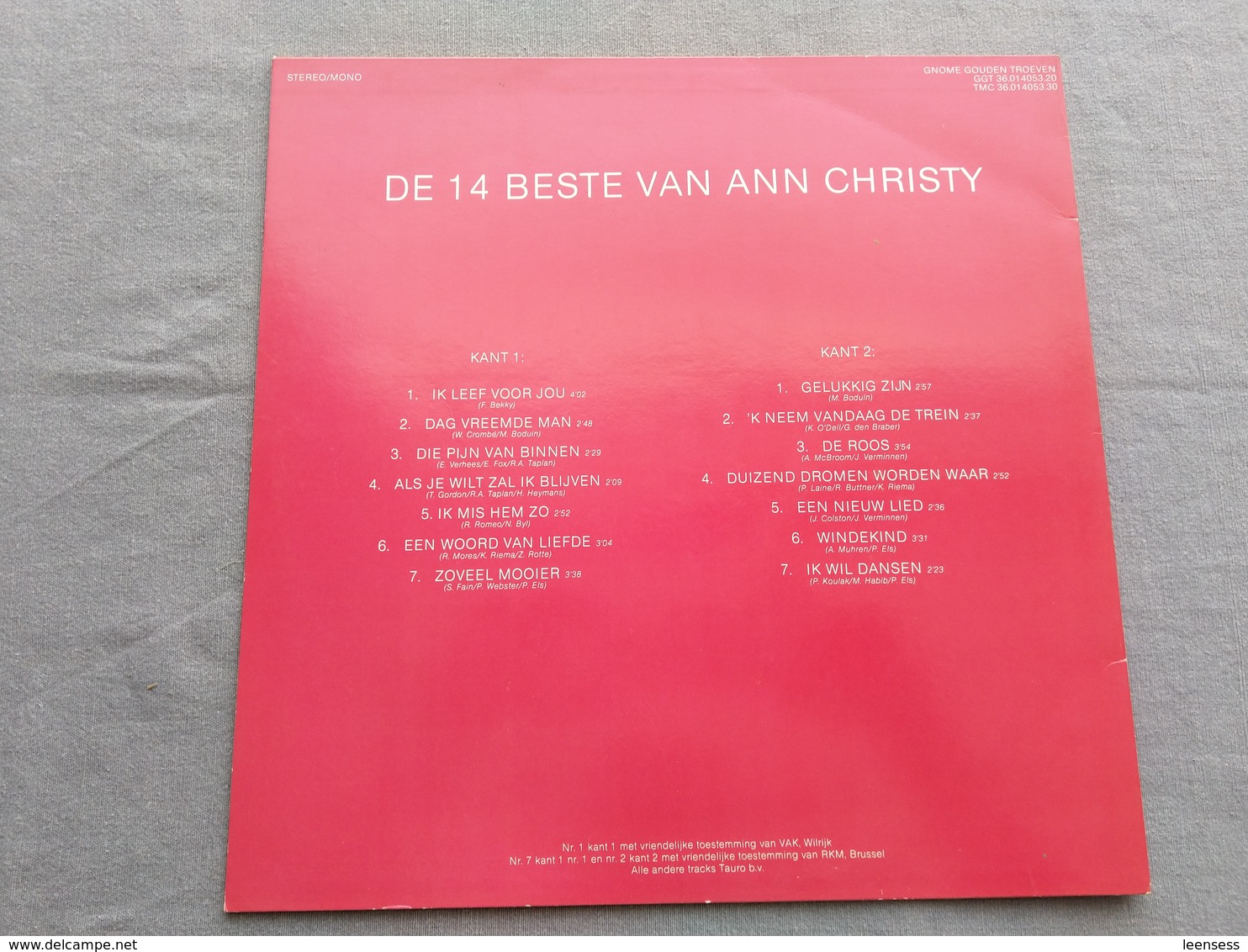 Ann Christy; - Sonstige - Niederländische Musik