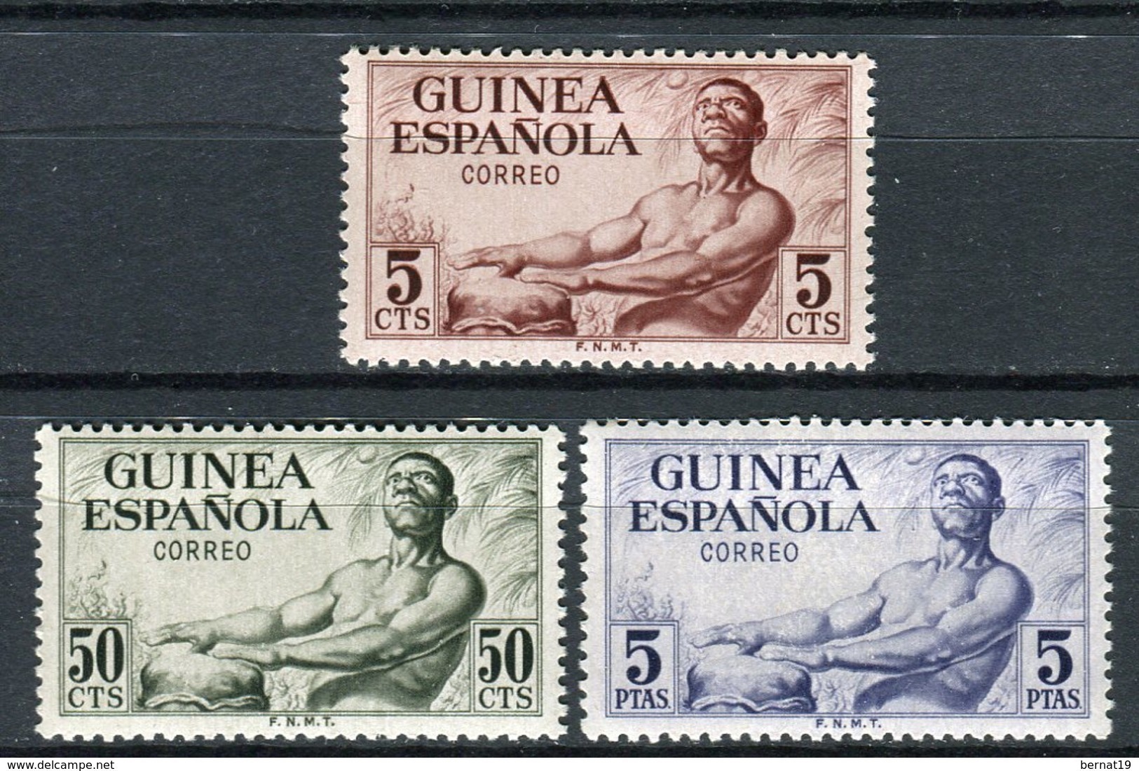 Guinea Española 1952. Edifil 311-13 ** MNH. - Guinée Espagnole